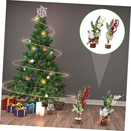 Veemoon simulirano božićno drvce Ornament Urnament Artifiales paracociones para salas de casa lažno borovo drvo božićna radna površina