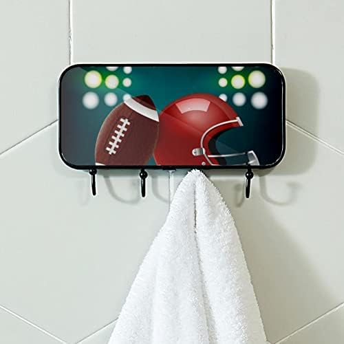 Lyetny držač ručnika zidni stalak za ručnike za ručnike dekor kupaonica ogrtač za ogrtač odjeća nogomet nogometni nogomet za kapke