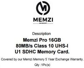 Memorijska kartica od 16 do 10 do 80 MB/S. za kompaktne digitalne fotoaparate od 16 do 10 do 80 MB / s.