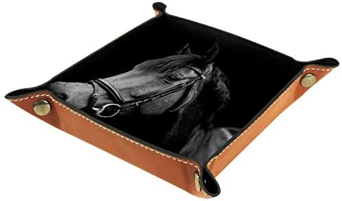 Ladica za ispis konja s konjskom kožom ladice za nakit kutija za organizatore za torbice, satove, ključeve, kovanice,mobitele i uredsku