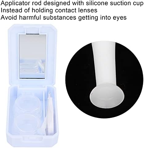 Slučaj za kontakt leće, prijenosni mini kontakt leće za putnički komplet, spremnik za natapanje držača s ogledalom