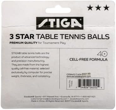 Stiga turnir-kvaliteta s 3 zvjezdice ping pong kuglice-službena veličina i 40 mm težina-Ultimate izdržljivost i loptice s visokim performansama-6