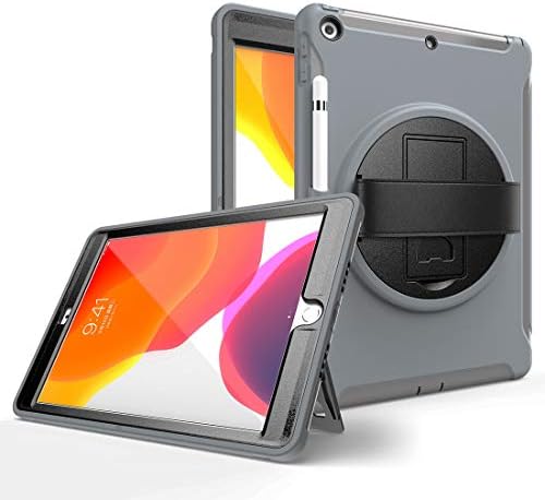 Tablet PC poklopac za poklopac 360 ° Rotatable Kickstand + Ručka ručka ručno hvatanje tri-in-jedno otporne ljupke za iPad 10,2 inčni