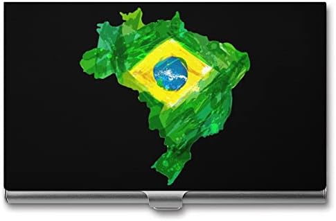 Akvarelna kartica s brazilskom zastavom, držač poslovne osobne iskaznice, futrola od Selme, profesionalni metalni džep za organizatore