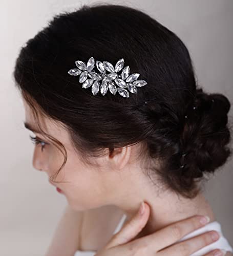 Naknade za mladence vjenčani kristalni češalj za kosu srebrni rhinestone bočni češalj za kosu modni pokrivač za vjenčanje maturalne