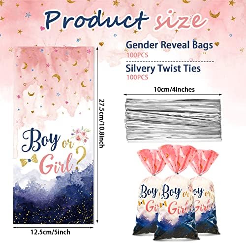 Pidžama 100 kom. spol celofanske vrećice za poslastice akvarel Plava ružičasta za dječake ili djevojčice poklon setovi za slatkiše