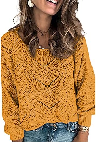 Posada, vrat, ženski džemper šljokica pulover pulover za manje od 10 dolara, lagana lagana ležerna udubljenja od džempera solidne boje