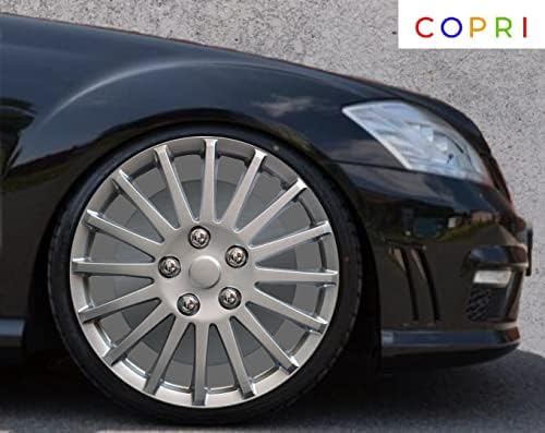 Copri set pokrova od 4 kotača od 15 inča srebrnog hubcap Snap-on odgovara Hyundai Accentu