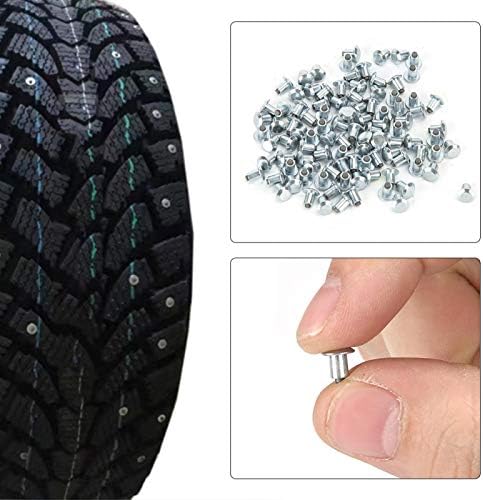 100pcs 6,5 mm/0,3in vijci za gume kotača protiv klizanja noktiju za automobilski motocikl atv utv ubod u šiljci guma gricka za gume