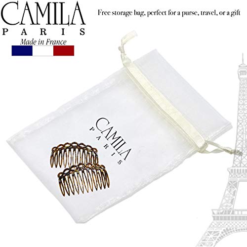 3141 francuski bočni češalj za kosu mali ručno izrađeni češljevi od oniksa ukrasne kopče za kosu s jakim držanjem za žene, Dodaci