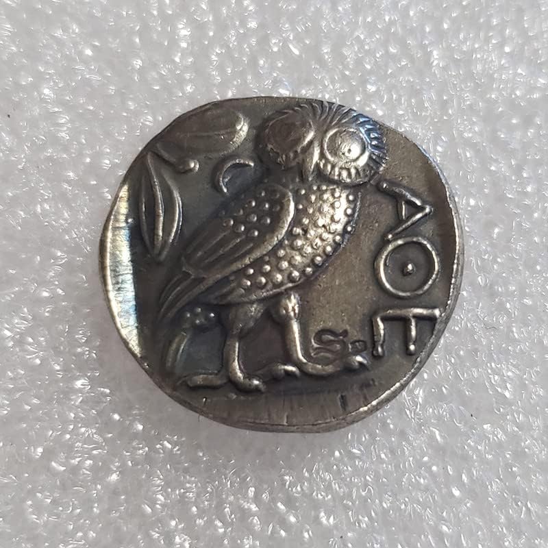 Antikni zanat Grčki novčić bakar srebrni srebrni dolar srebrni krug 3403