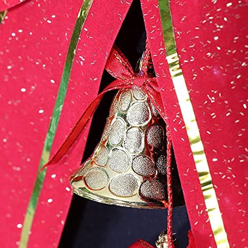 Dekoracija božićnog drvca Crvena Velika kravata od 13 cm s privjeskom za viseće staklene kuglice ukrasne