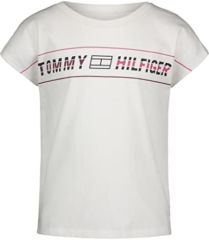 Tommy Hilfiger Girls 'Sport majica s kratkim rukavima, dekolte posade, lagana i rastezljiva