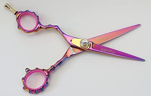 LIJEVI PROFESIONALNI PROFESION 6 REDOR RESPE ružičasta titana presvučena ljevičarskim škarama za brijač za kosu Dreamcut