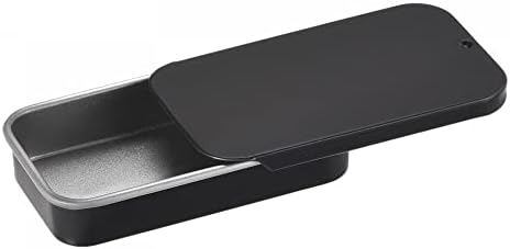UxCell Metalna limena kutija, 8pcs 2,36 x 1,18 x 0,43 pravokutni prazni spremnici za odlaganje limenih ploča s kliznim poklopcima,