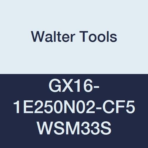 Твердосплавная токарная ploča Walter Tools GX16-1E250N02-CF5 WSM33S Tiger-Tec za narezivanje žljebova s mogućnošću zakretanja, radijus