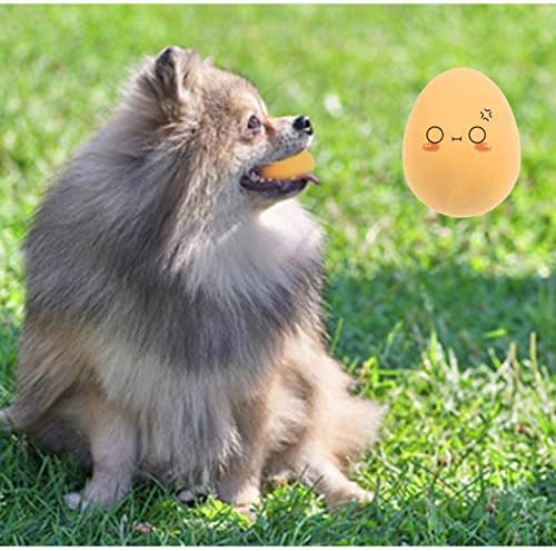 Igračka za pseće jaje 2pcs mekana gumena igračka za pseću kuglu interaktivne igračke za štenad za male pse igranje mekih gumenih lažnih