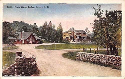 State Game Lodge Custer, Južna Dakota SD razglednice