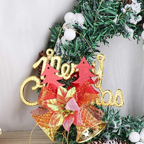 Abaodam 2pcs božićna vrata viseći ukrasi prstena zvona ukrasi zidni viseći ukrasi božićni elementi dizajn za dekor