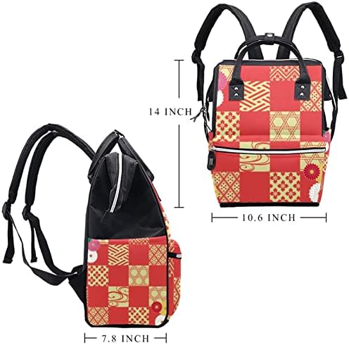 Japanski uzorak pelena ruksak Baby Baby Pelena vrećica za presvlačenje multi funkcije Velikog kapaciteta Torba za putovanja