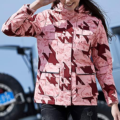 Kratki kaput nadmašuje žensku jaknu vanjski dihtajni vjetar plus baršun Warr Down Down Three u jednom vjetroelektranom