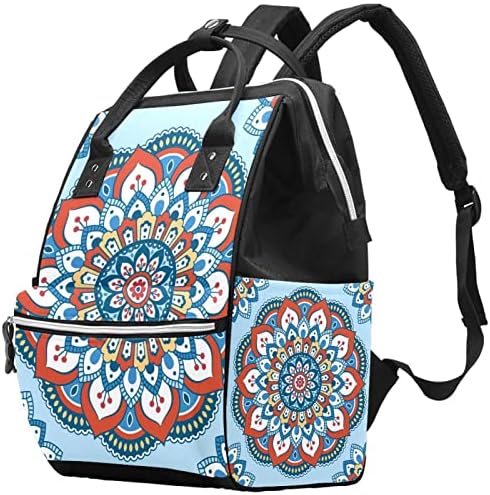 Blue Mandalas cvjetni uzorak pelena ruksak Baby Pelena za pelene vrećice za presvlačenje multi funkcije torba s velikim kapacitetom