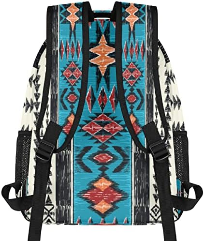 Cfpolarni ruksak Aztec, etnički Aztec Navajo otporan na vodu s vodom, 16-inčni školski torba s školskom torbama Računalna torba putovanja