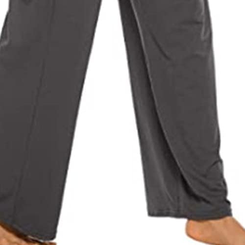 Maiyifu-gj joga hlače široke noge za žene elastični visoki struk casual salona hlače labave udobne rastezljive protočne trenerke