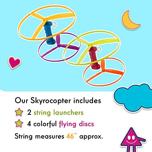 Igračka helikoptera s dva lansera s 4 leteća tanjura, leteće igračke za djecu u dobi od 3 i više godina