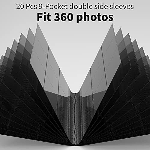 Alteagle 360 ​​Džepovi Mini foto album, KPOP Photocard Holder Book, za Polaroid, Instax Mini i KPOP fotografije