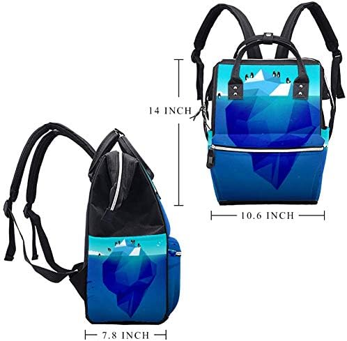 Penguin Iceberg Organizator za prevladavanje torbi za pelene torbe za njegu beba