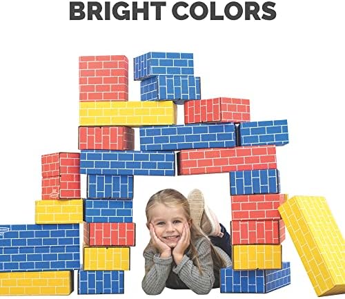 Kartonski građevni blokovi od 40 komada, veliki i srednji kartonski blokovi za djecu