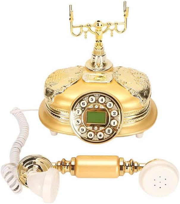QUUL ANTIQUE TELEFON KIDED FINGINE TELEFONE VINTAGE Klasični keramički dom Telefon Antique Home Office LCD zaslon ID pozivatelja
