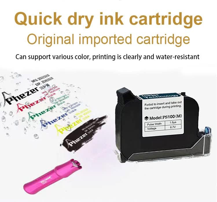 Redizajnirani Mini inkjet pisač za sve materijale iz 911-a, 25 jezika i spremnik s tintom koji se brzo suši, prijenosni ručni uređaj
