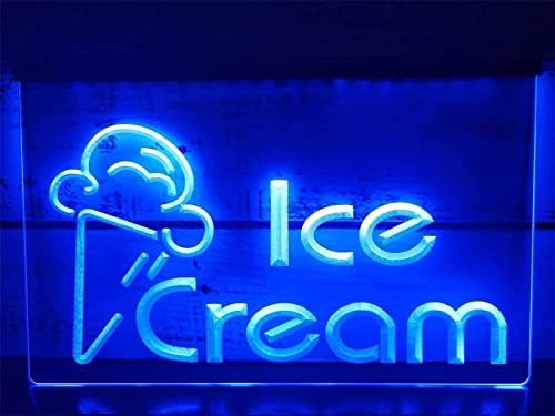 DVTEL sladoled neonskog znaka LED modeliranje svjetla svjetlosnih slova natpis akrilna ploča Neonsko ukrasno svjetlo, 60x40cm hotel