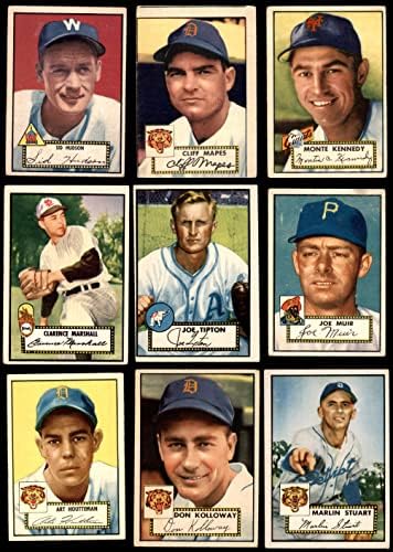 1952 Topps bejzbol 25 kartica Starter set/lot vg