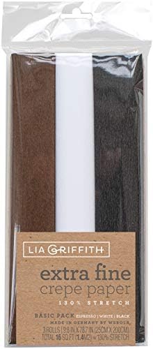 Lia Griffith Extra fini krep papir nabori Roll, 10.7 četvornih stopa, zeleni čaj