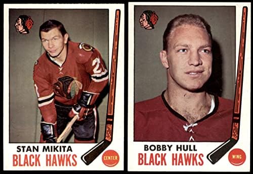 1969-70 Topps Chicago Blackhawks Team Set Chicago Blackhawks Ex+ Blackhawks