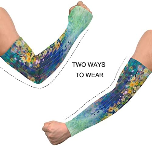 Rukavi rukama za bršljani cvjetovi za pokrivanje ruku za žene muškarce protiv klizanja rukava za rukave UV rukave za biciklističke