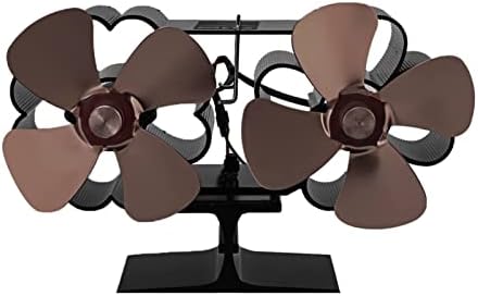 ; Crni ventilator za kamin 8 toplinskih ventilatora za peć plamenik na drva ekološki tihi ventilator za dom učinkovita raspodjela topline