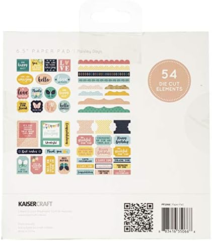 Kaisercraft Paper Pad 6,5 X6.5 40/PKG-Paisley Dani