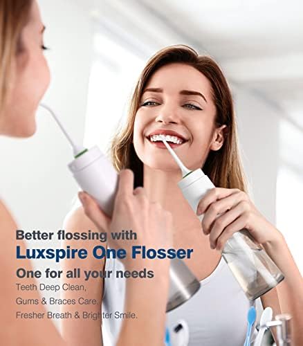 Luxspire Vanity Ladica+ Newes bežični flosser za vodu, profesionalni 4 načina prijenosnog zubnog flossera, vodootporni oralni navodnjavač,