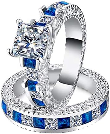 2023 novi dodaci Ženski rođendanski vjenčani nakit poklon prsten vjenčani prstenovi 3-dijelni set prstenova
