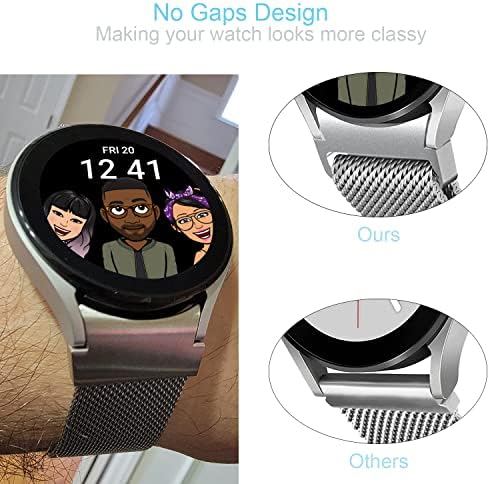 Metalni traci kompatibilni sa Samsung Galaxy Watch 4 pojasom, bez jakničke mreže od nehrđajućeg čelika kompatibilni sa Samsung Wattom