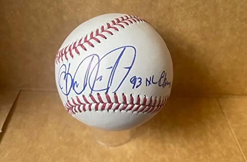 Ben Rivera Phillies 93 NL Champs potpisao je autogramiranim M.L. Baseball JSA AB82807